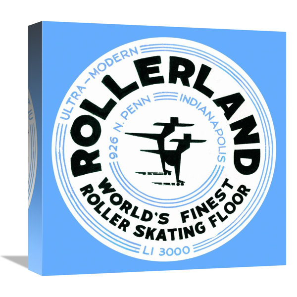 East Urban Home Rollerland World Unframed Advertisements on Canvas